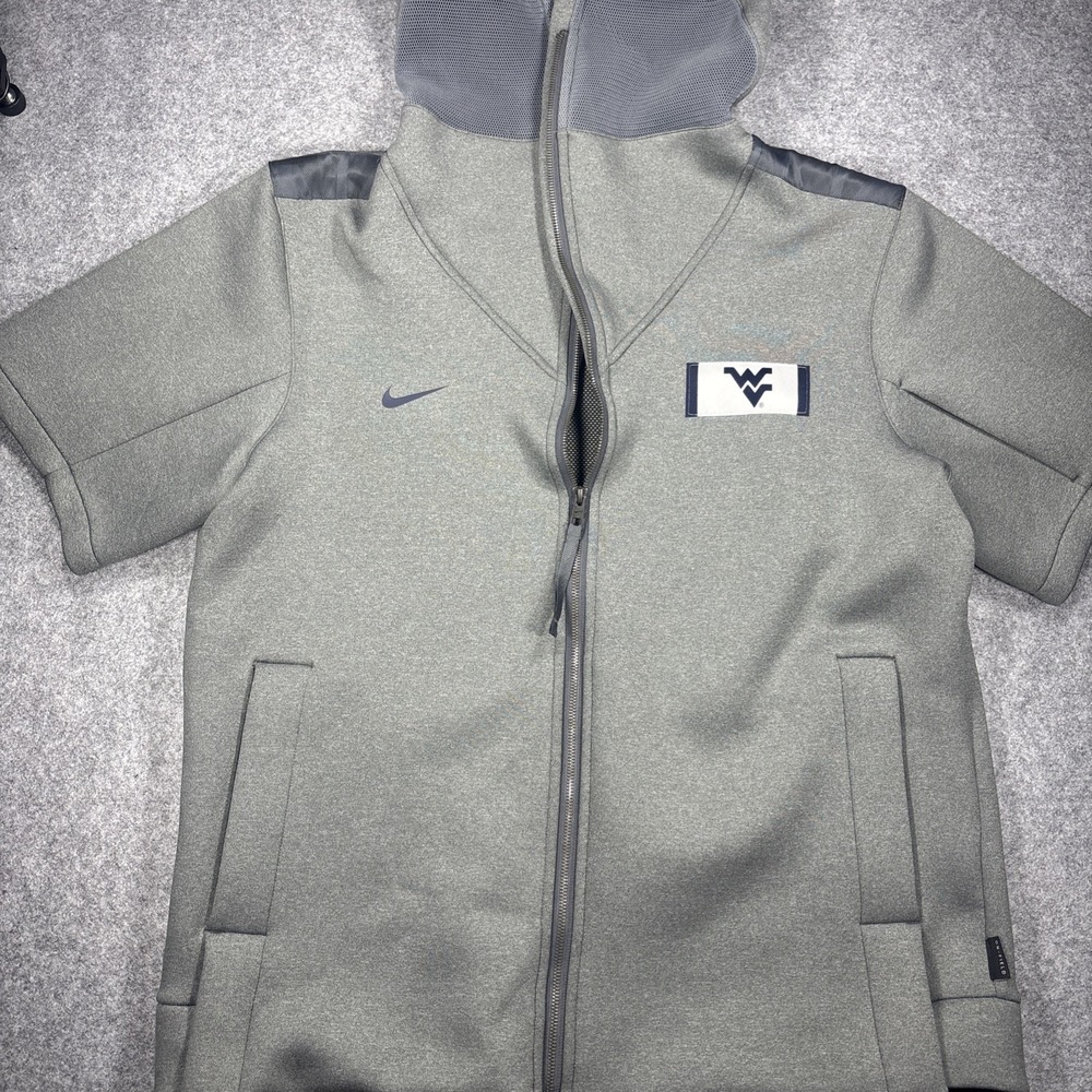 Nike West Virginia Showout SS On-Field Hoodie Grey Mens size XL CQ5344-050